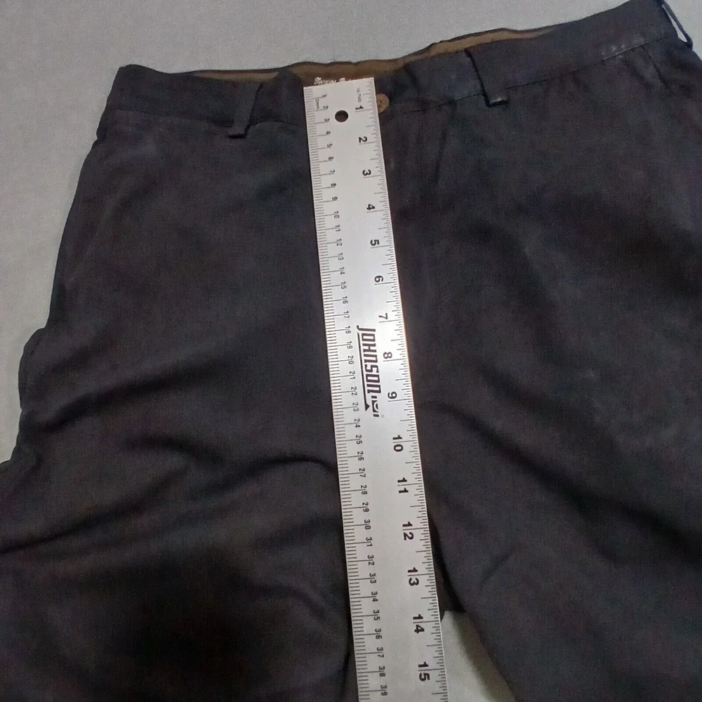 Tommy Bahama Relax 100% Silk Men's 34x28 Black Pleated Chino Pants Preppy Casual
